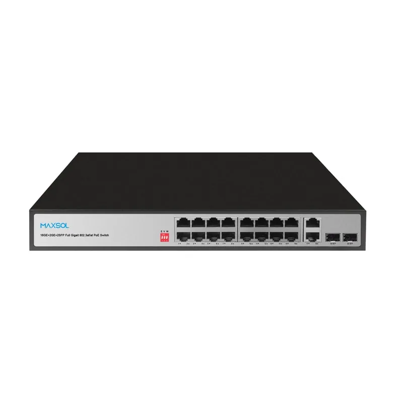 16-Port Long-Range Gigabit Unmanaged PoE Switch, 200W